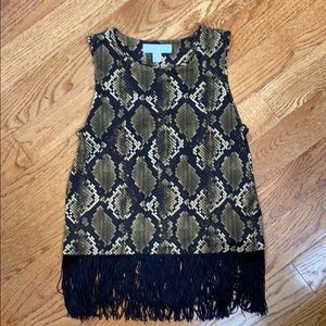 Michael Kors snake print tank top